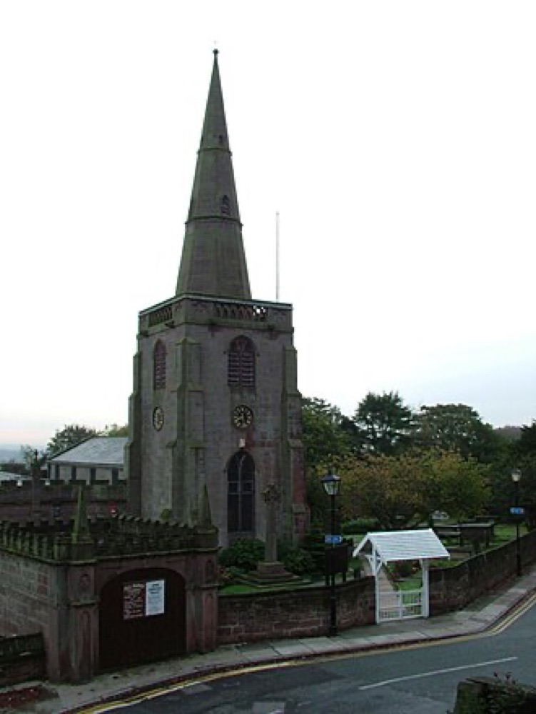 All Saints' Church, the historic medieval parish church of Childwall (the village's defining landmark)