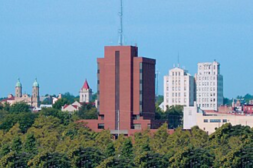 Mansfield, Ohio skyline (county seat of Richland County)